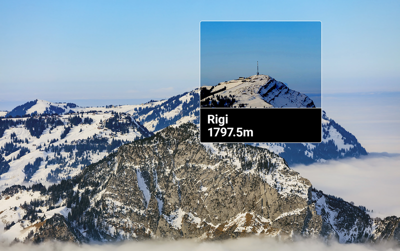 Rigi Kulm, der Hauptgipfel auf 1'798 Meter über Meer. Lizenz: CC BY SA.